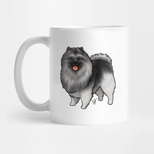 Dog - Keeshond - Black Mug